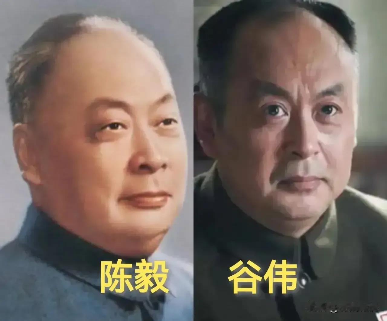 饰演陈毅的张嘉译。
饰演陈毅的刘锡田。
饰演陈毅的谷伟。
众多演员演绎过陈毅元帅