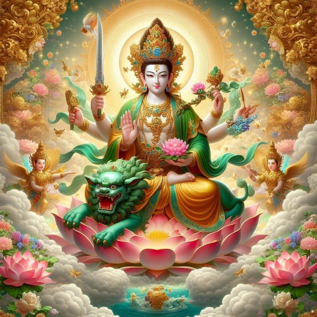 遇见文殊菩萨，所求皆如愿，顺风顺水！ ​​​