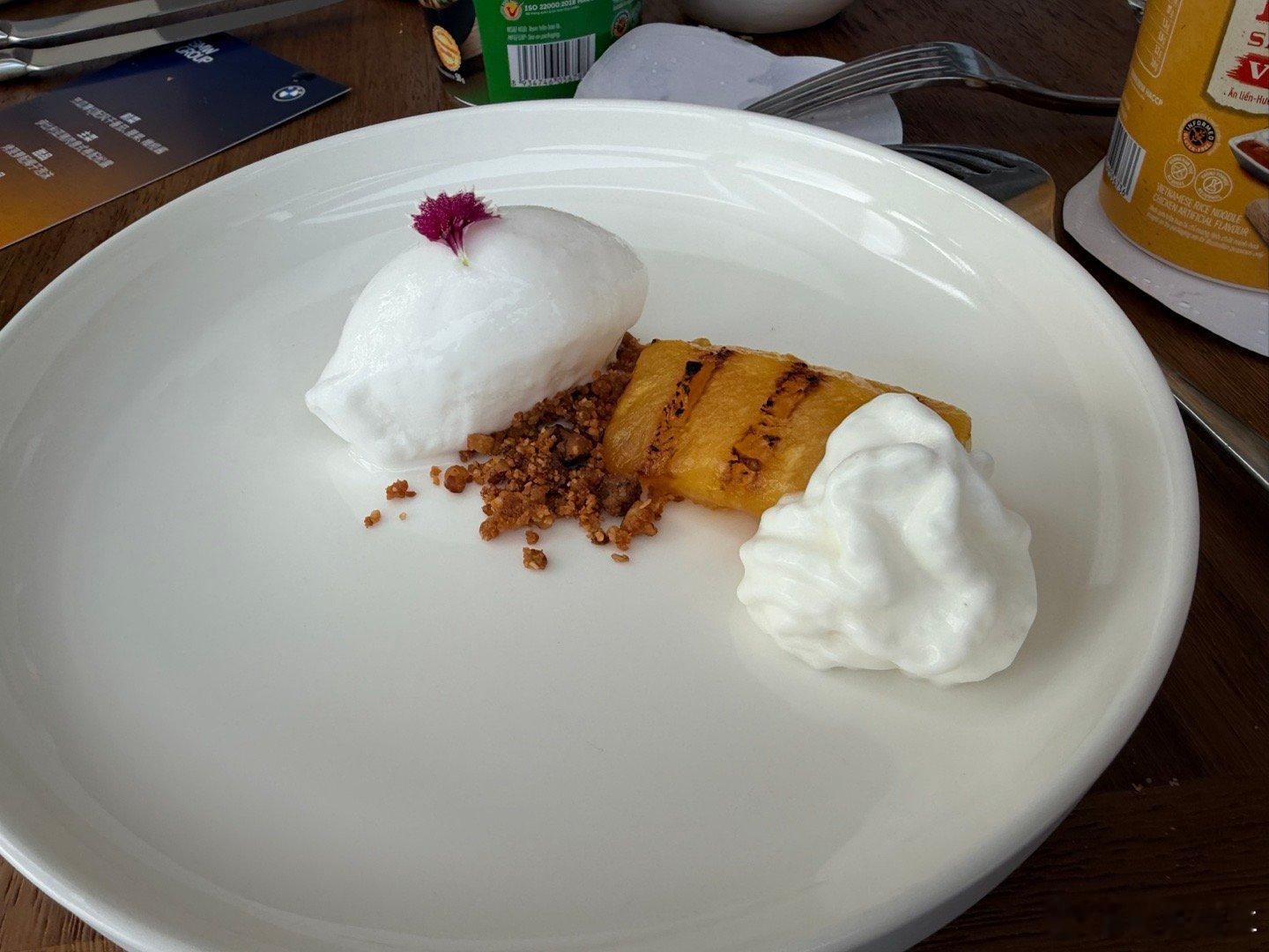 在美国我天天吃的很粗糙来西班牙 感谢宝马吃的一下精致了 