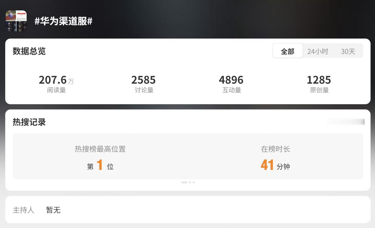 华为用户也玩游戏，还不少呢，直接给话题干到热搜第一了。华为渠道服