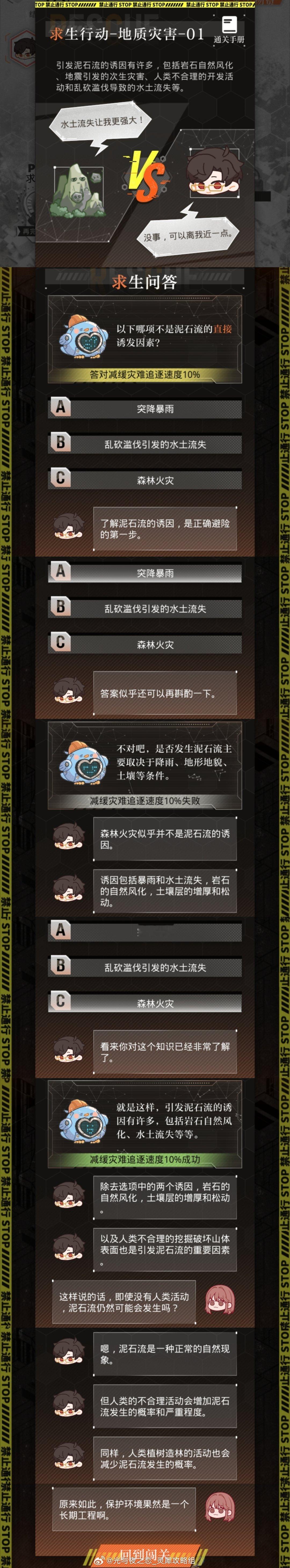 #光与夜之恋[超话]# 危机考验 | 求生问答&求生贴士存档-陆沉#超话创作官#