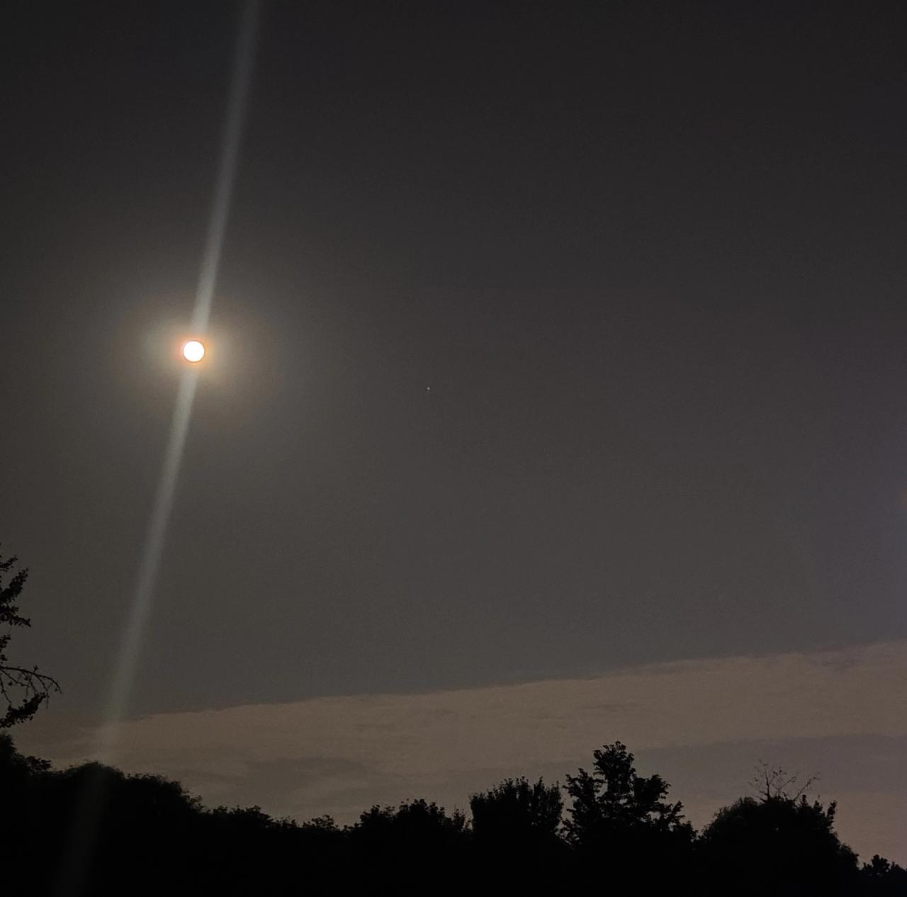 月朗星稀，十五的月亮十六圆