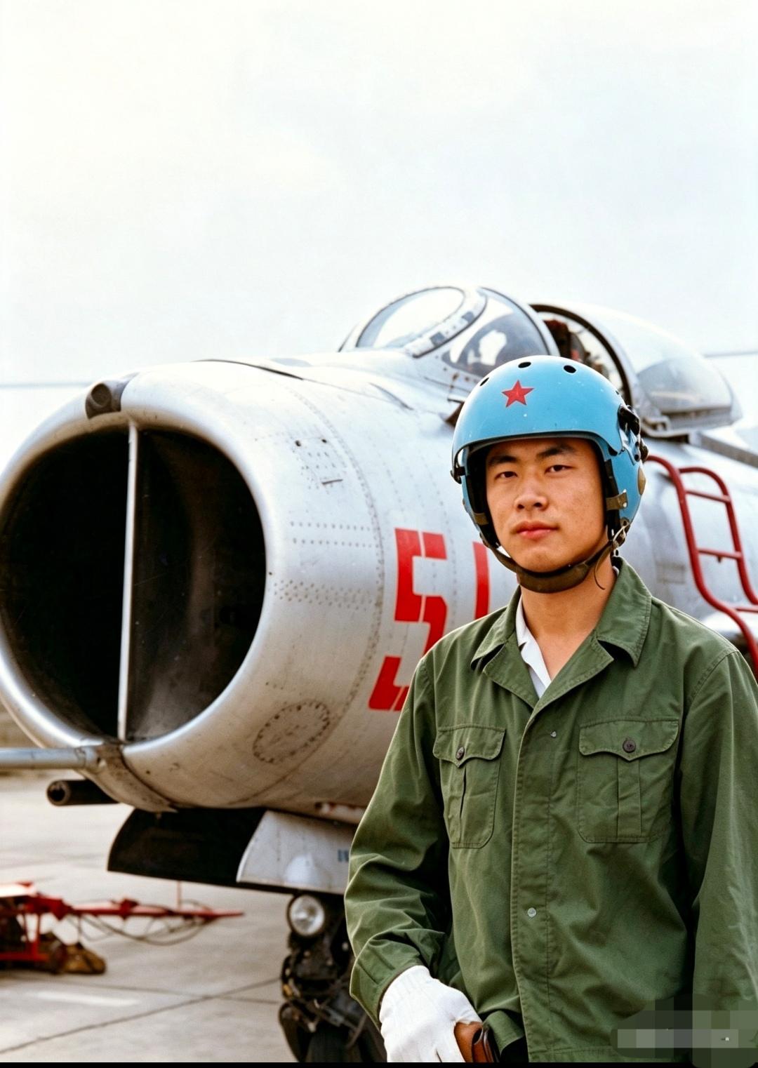 哪位老师知道中国人民解放军空军飞行员身后这个退役的飞机是什么型号？