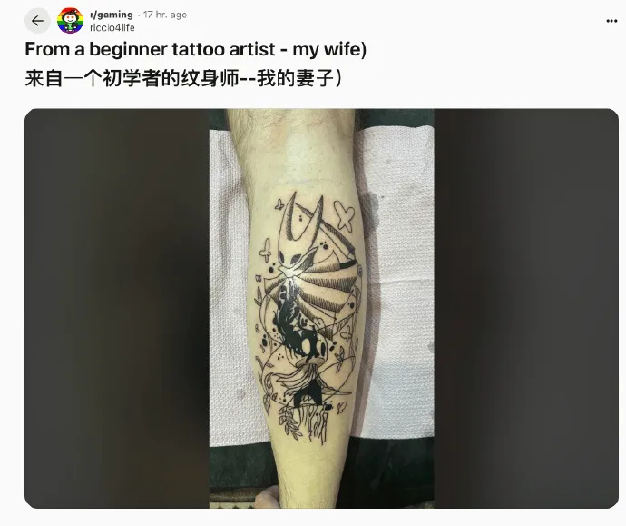 海外网友晒《丝之歌》纹身，获赞与建议，看的我也想去弄一个近日，海外网友ricci