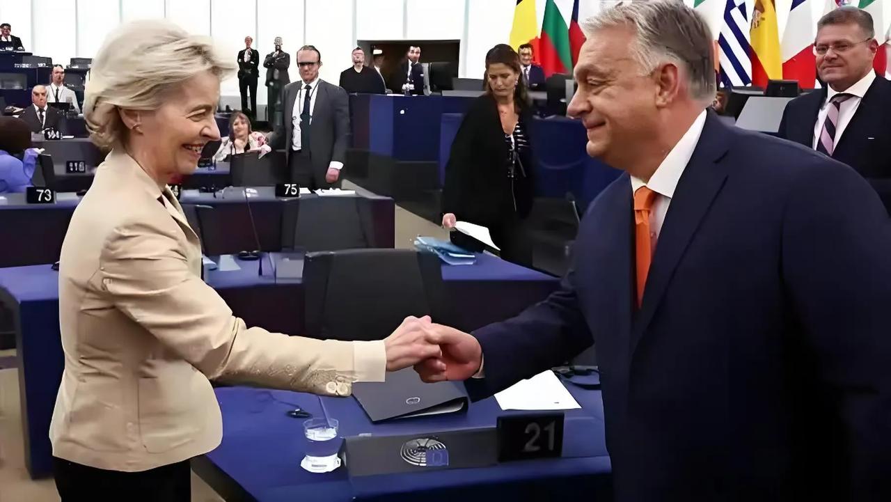 特朗普竞选成功，欧尔班笑了，因为冯德莱恩向他低头了。

欧盟冯德莱恩，之前都不会