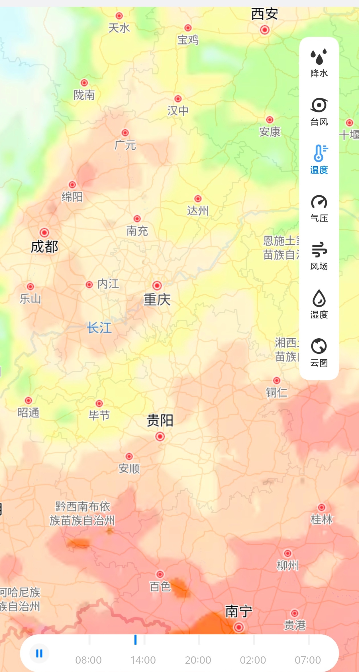 今年天气系统出现异常这天气越来越热，特别是中午12点~14点的时候；还有沿海地区