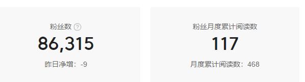 每天粉丝负增长