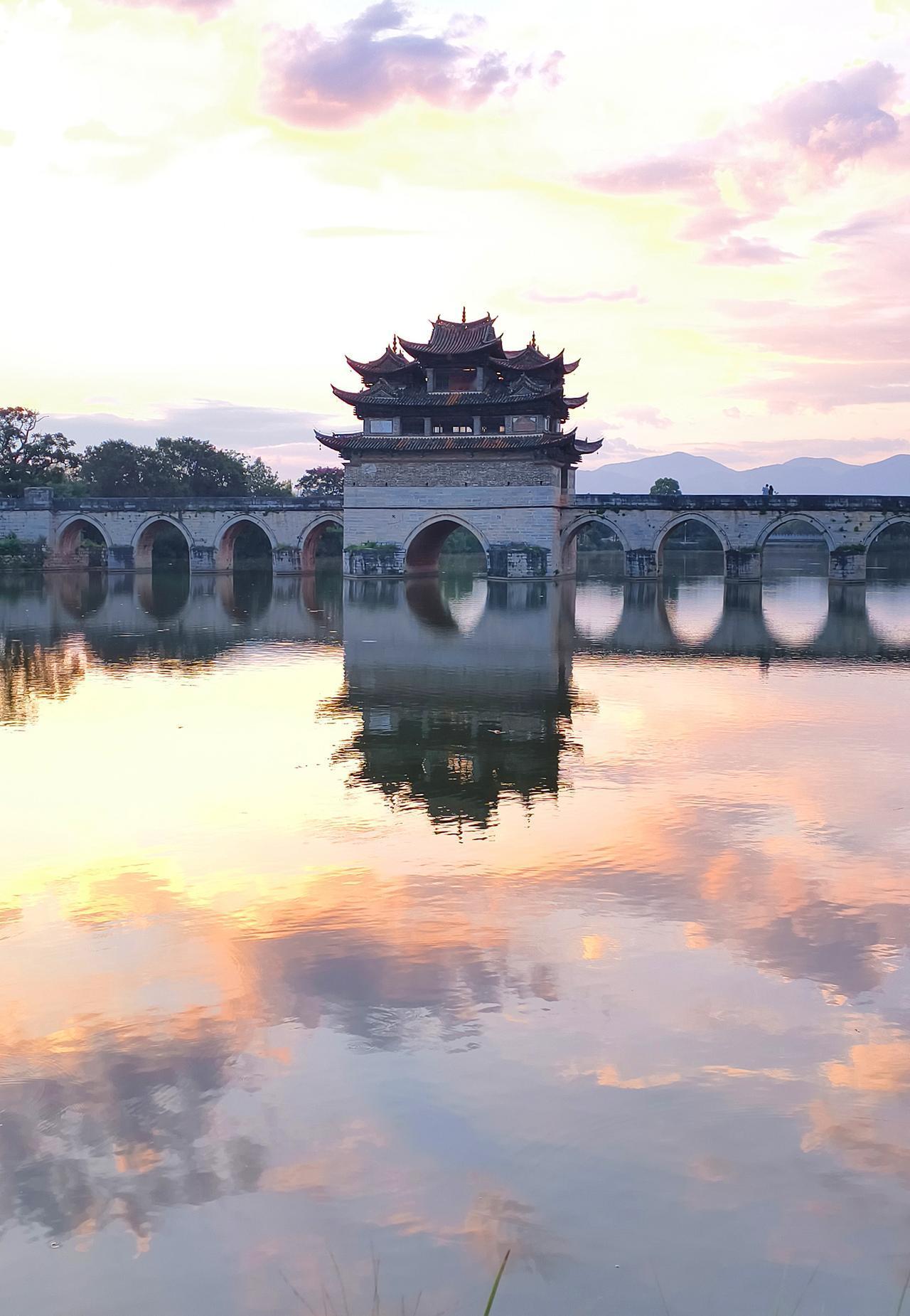 手机照片分享：云南双龙桥。摄影：林福江