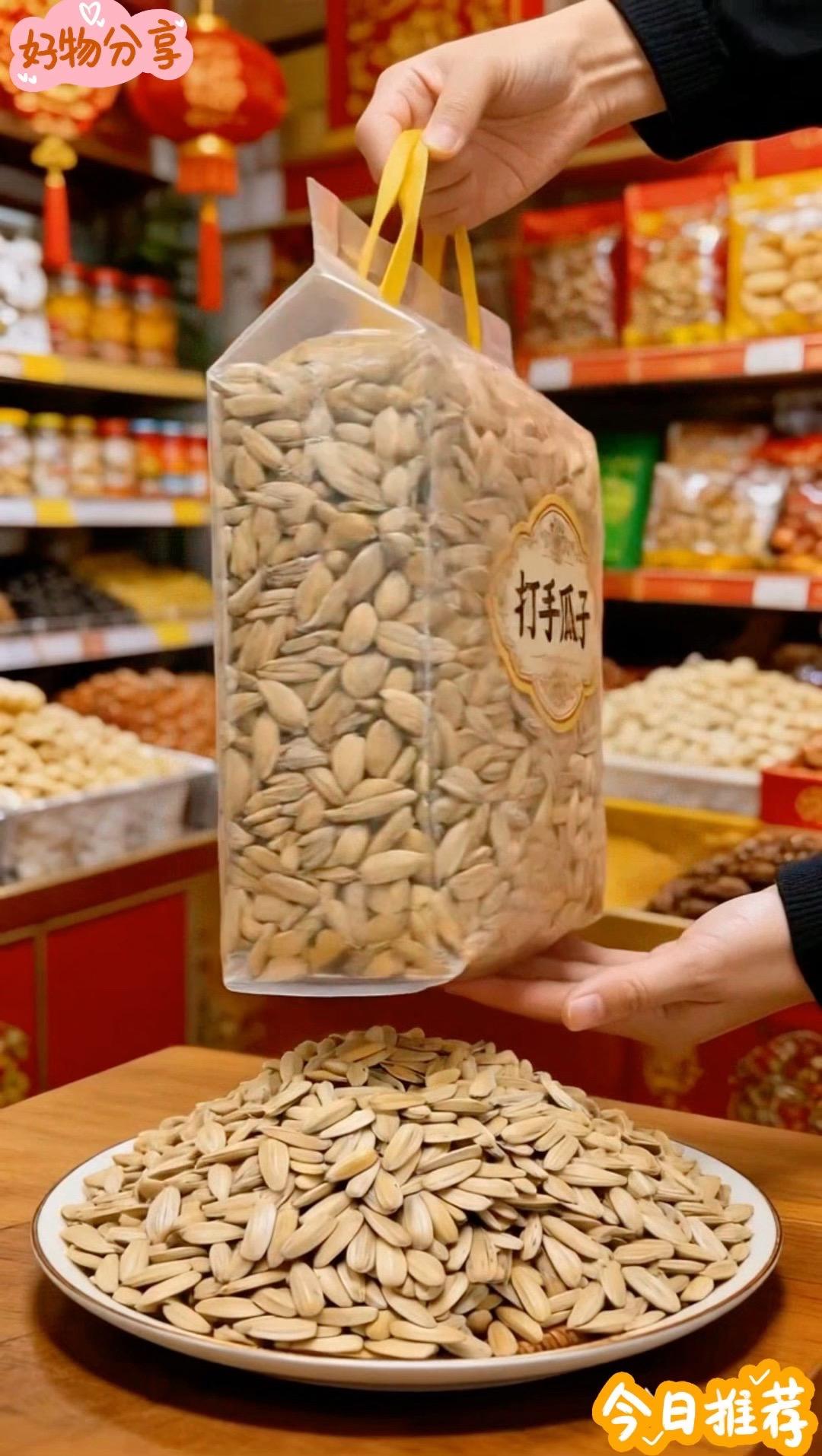 宝子们！看过来！新货多味古法打手瓜子，颗粒饱满，越嚼越香！办公摸鱼小零...