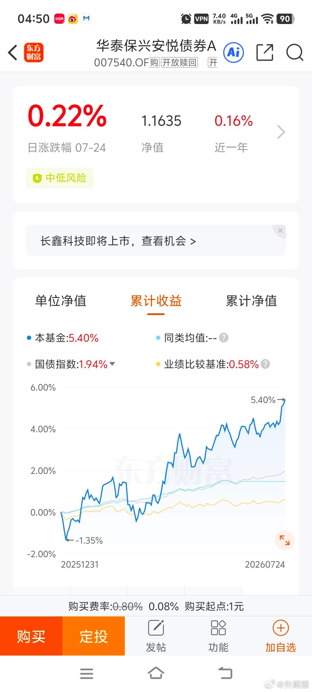 华子今年到现在已经540蛋了，7~10年国开债也有332蛋，普通人就安心买国债就