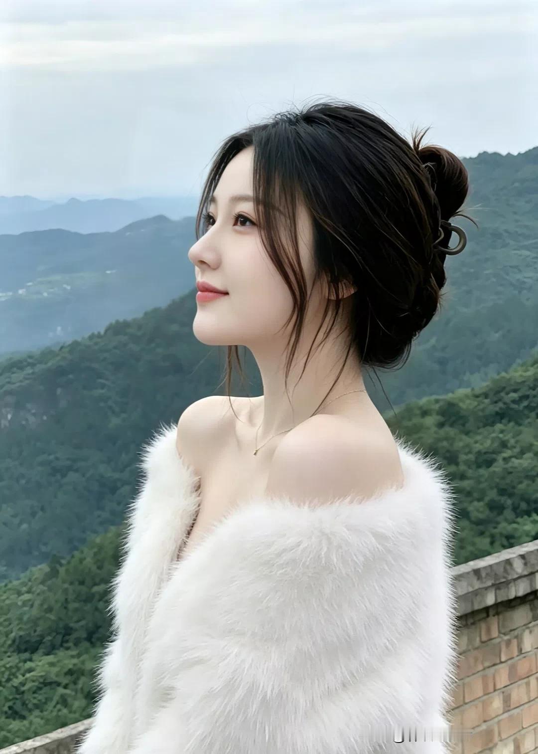 山间仙气少女，白衣飘飘，岁月静好。漂亮小姐姐 极品美女穿搭