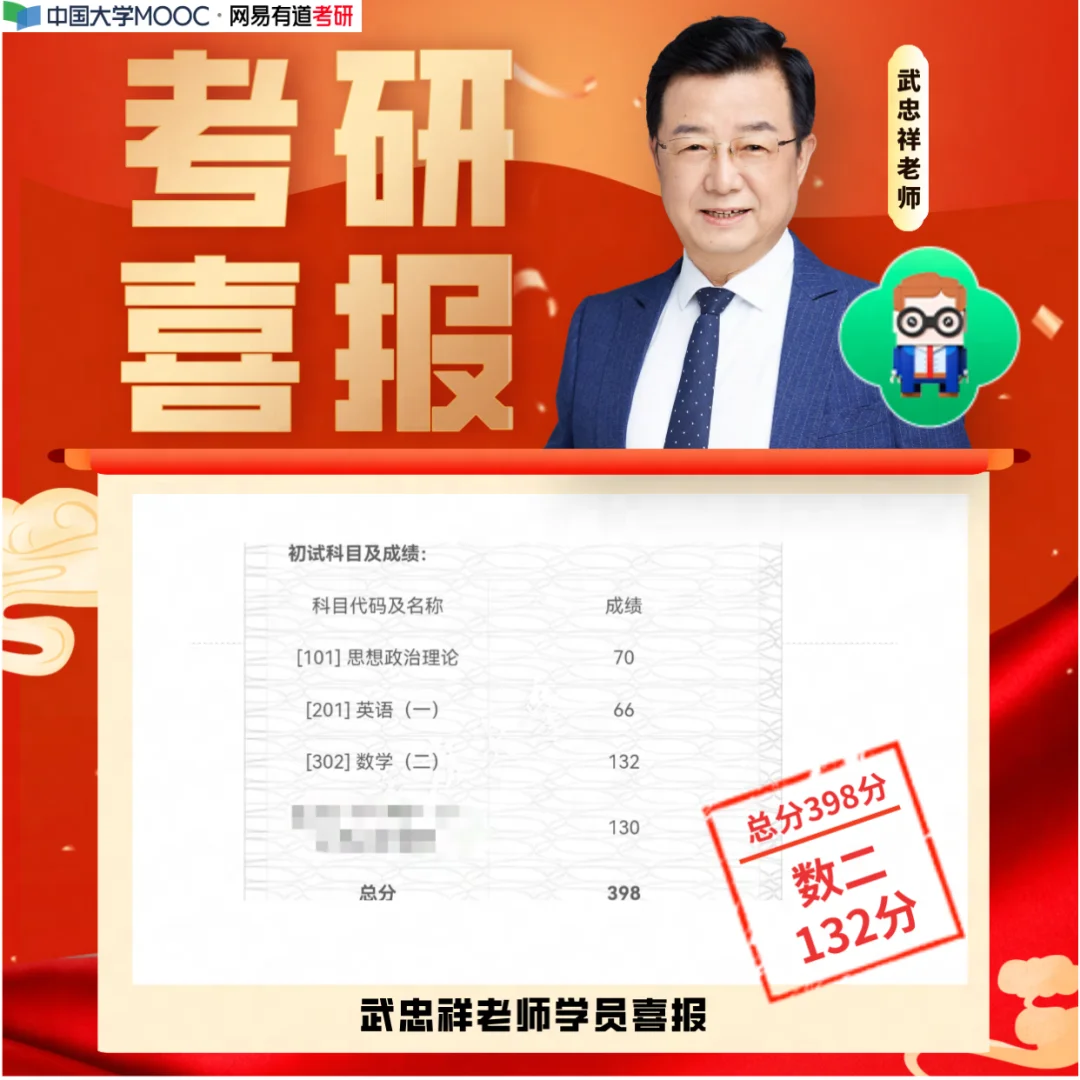 沾喜气！恭喜同学们取得了理想成绩！