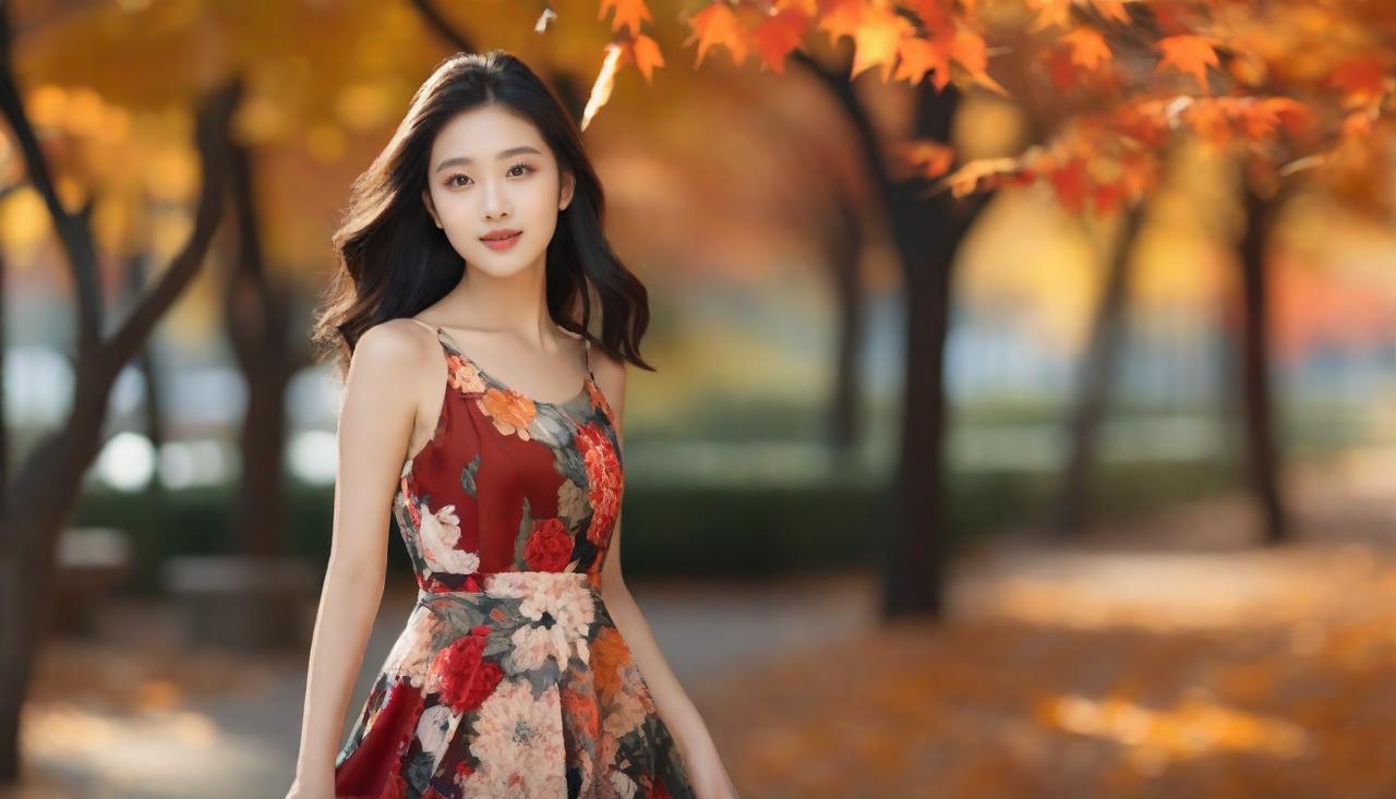 在深秋的午后，阳光斜洒， 我漫步于落叶铺就的小径上。 心怀温暖，如同初升的朝阳，