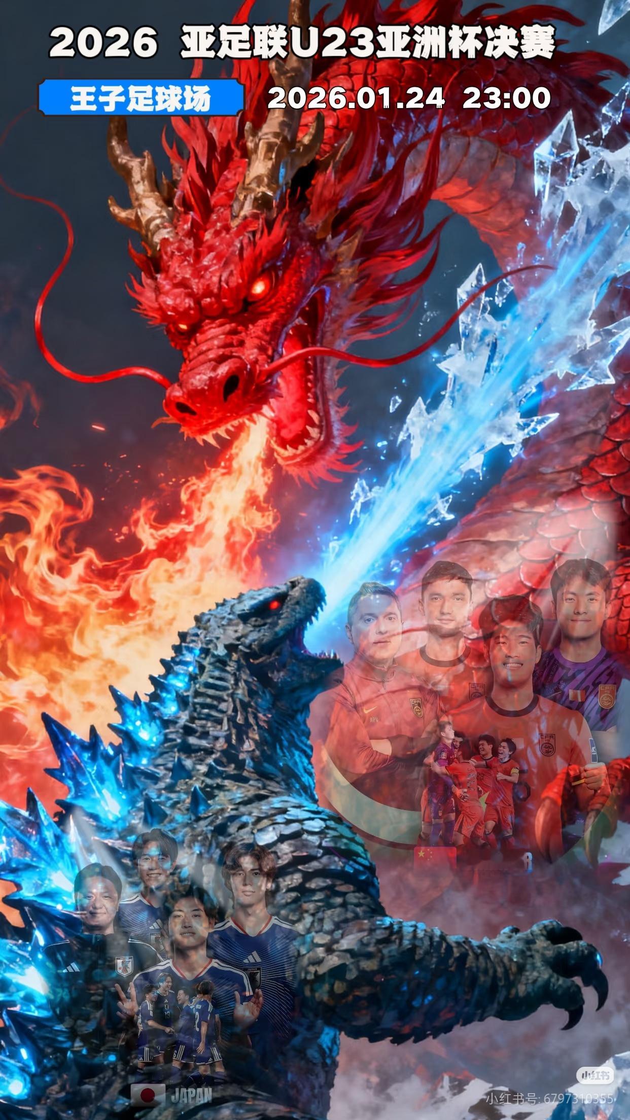 U23亚洲杯U23今晚决赛，中国队VS日本队，都还没开始打就已经在热搜第一占一上