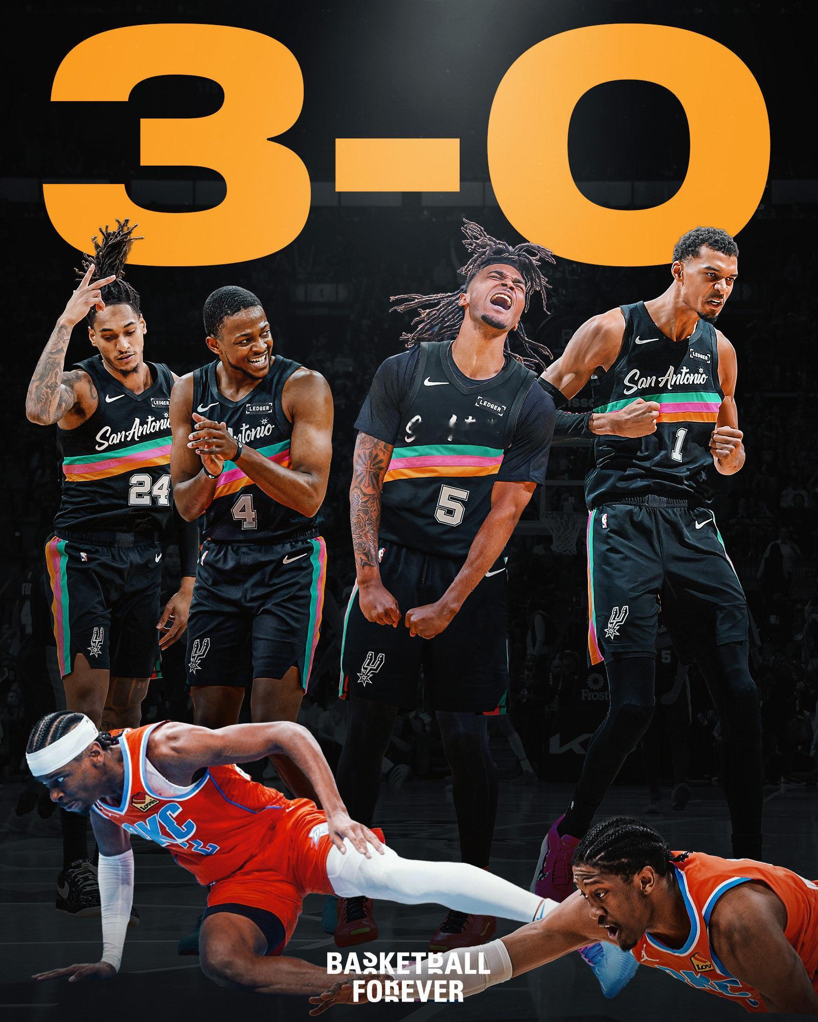 啪啪打我脸我是真没想到雷霆还能输马刺，本赛季第三次了，这就叫克星吧。NBA