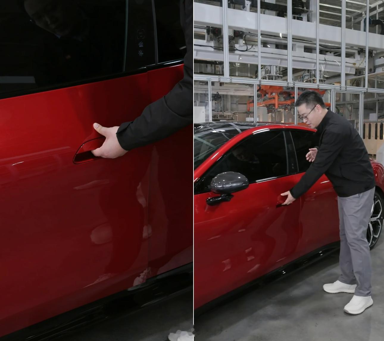 【雷军介绍新一代SU7把手机械结构：新一代SU7车门可电动也可机械】今日晚间，小