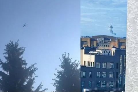 乌克兰终于圆梦了，一翅子打到莫斯科了！

乌克兰8架无人机袭击莫斯科，已经造成2