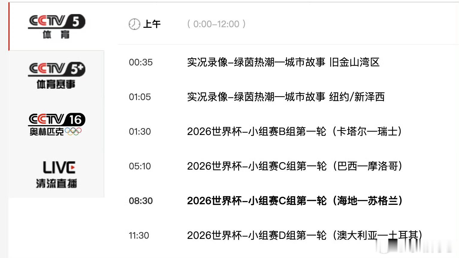 【央视播世界杯不播NBA总决赛】北京时间6月14日上午，2026年美加墨西世界杯
