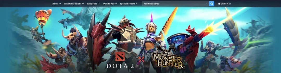 双厨狂喜！Dota2居然跟怪物猎人联动了那以后是不是有更多的可能！？dota2d