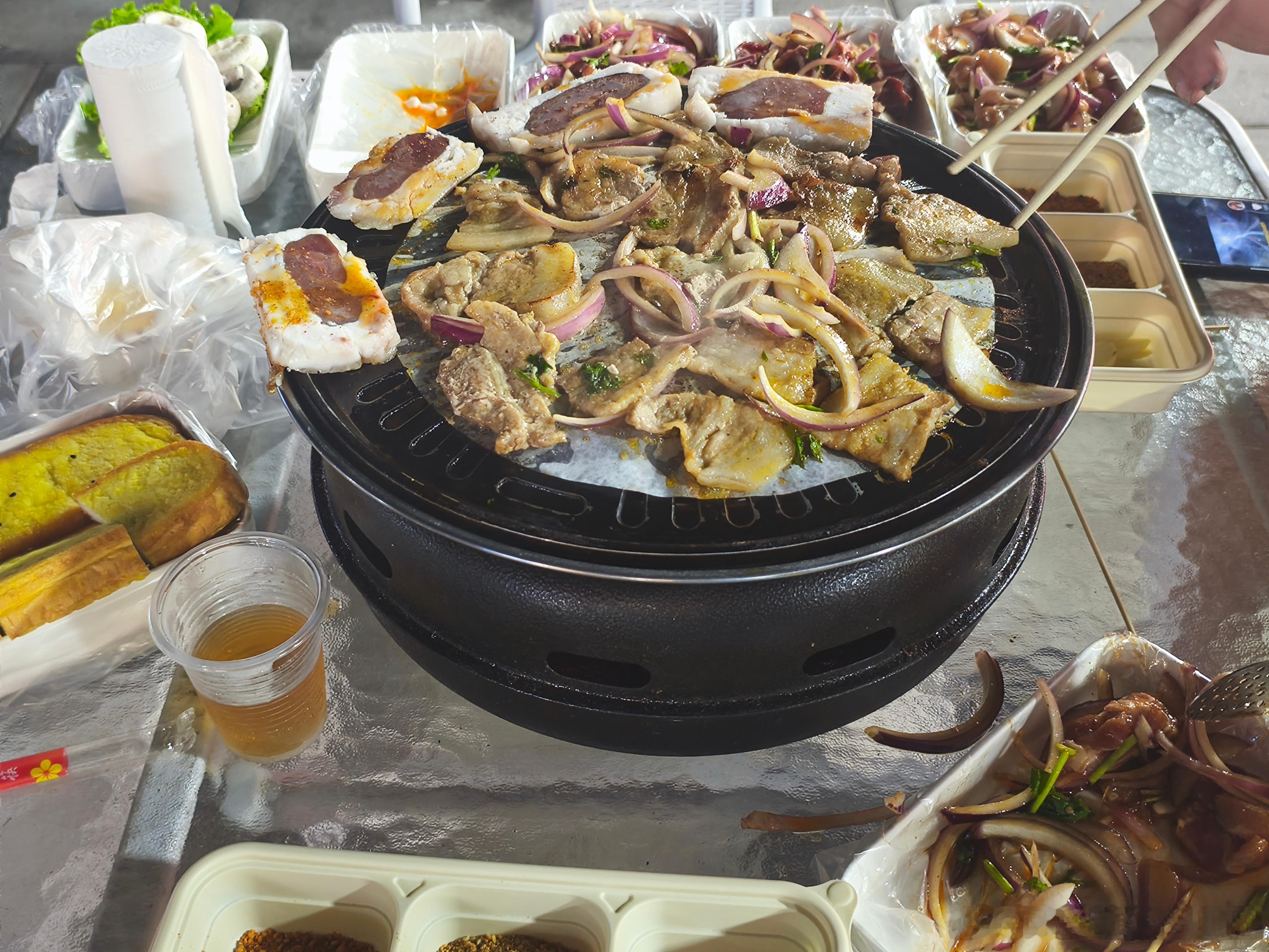 今晚没续火！！！是因为我在外面吃烤肉