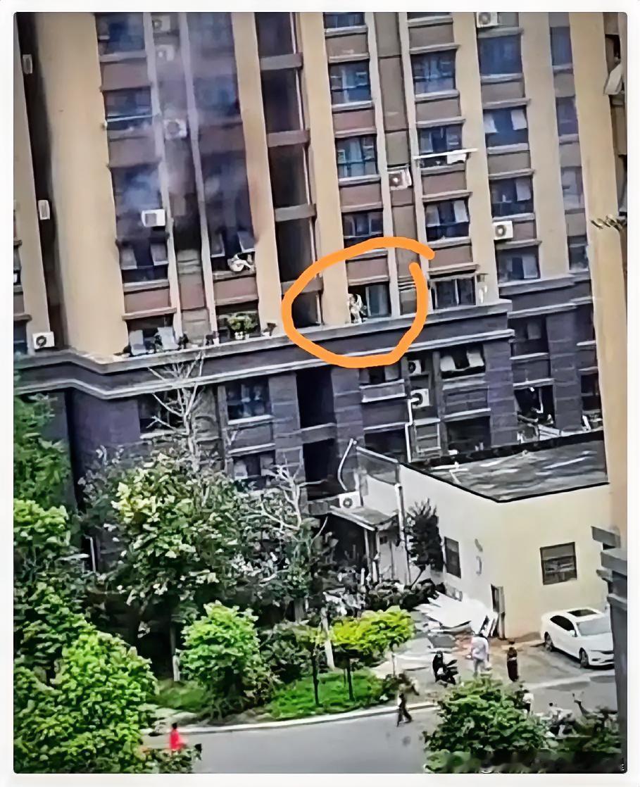 连云港火灾还忽视了一个感人的细节，当那对母亲被困窗户外面时，其实隔壁三楼的邻居有