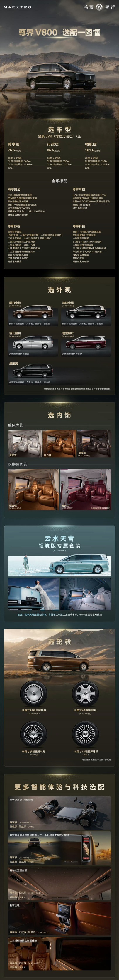 一图看懂｜尊界MPV怎么选？如果让我推荐，全系最值得买的还是86.6万元的行政版