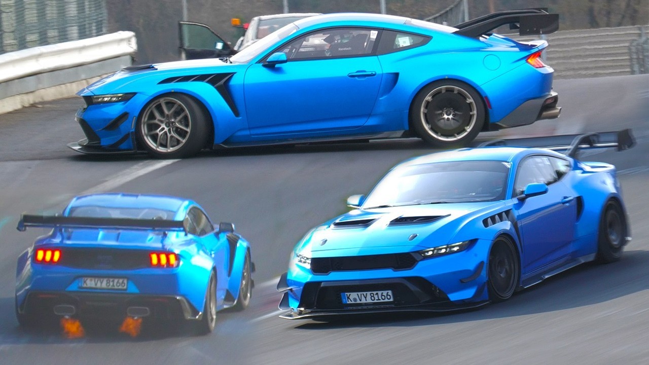 福特可能重新加冕“纽北最速美国车”。据流传的多段视频，福特Mustang GTD