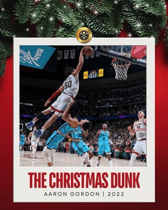 看到掘金队发的这张戈登扣篮图，还挺感慨的，戈登的扣篮确实很舒展啊，兼具力量和美感