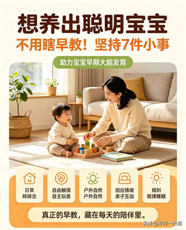 想养出聪明宝宝不用瞎早教！坚持7件小事，助力大脑发育
