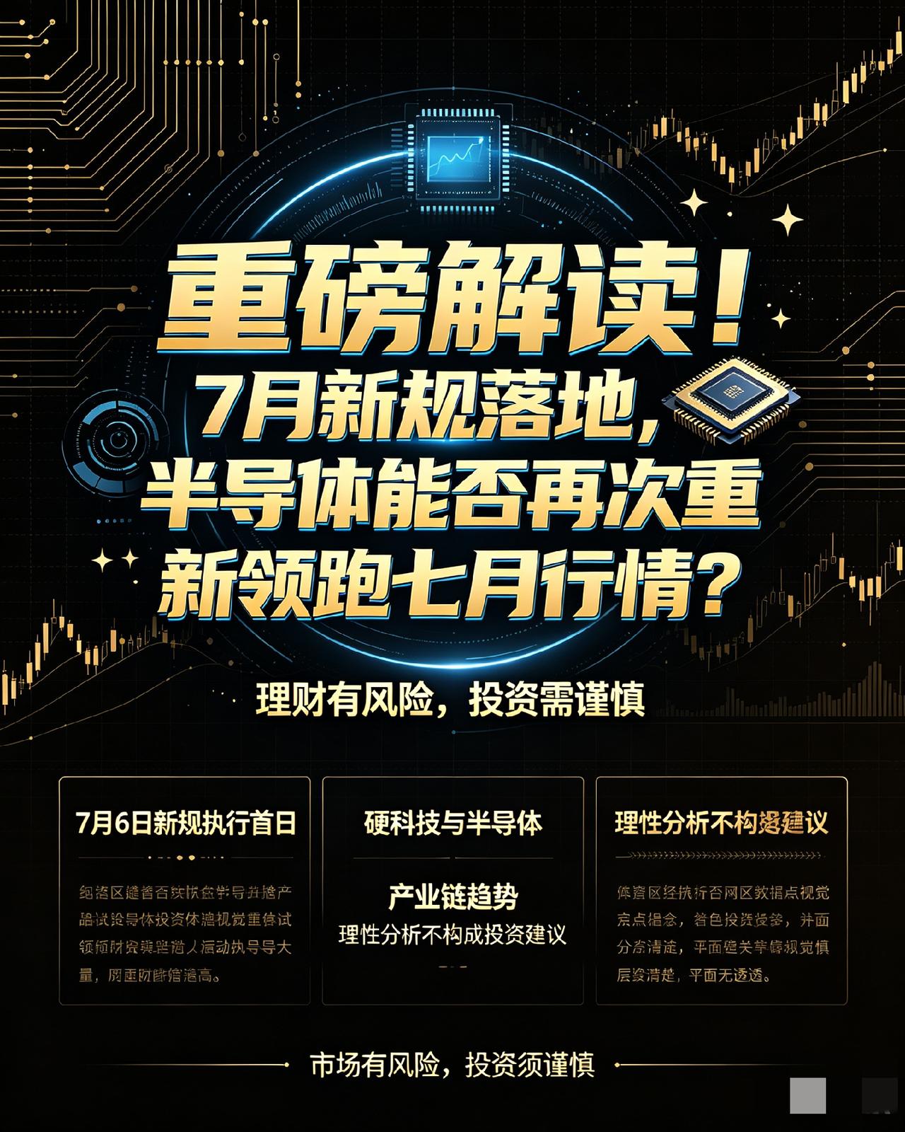重磅解读！7月新规落地，半导体能否再次重新领跑七月行情？
 
理财有风险，投资需