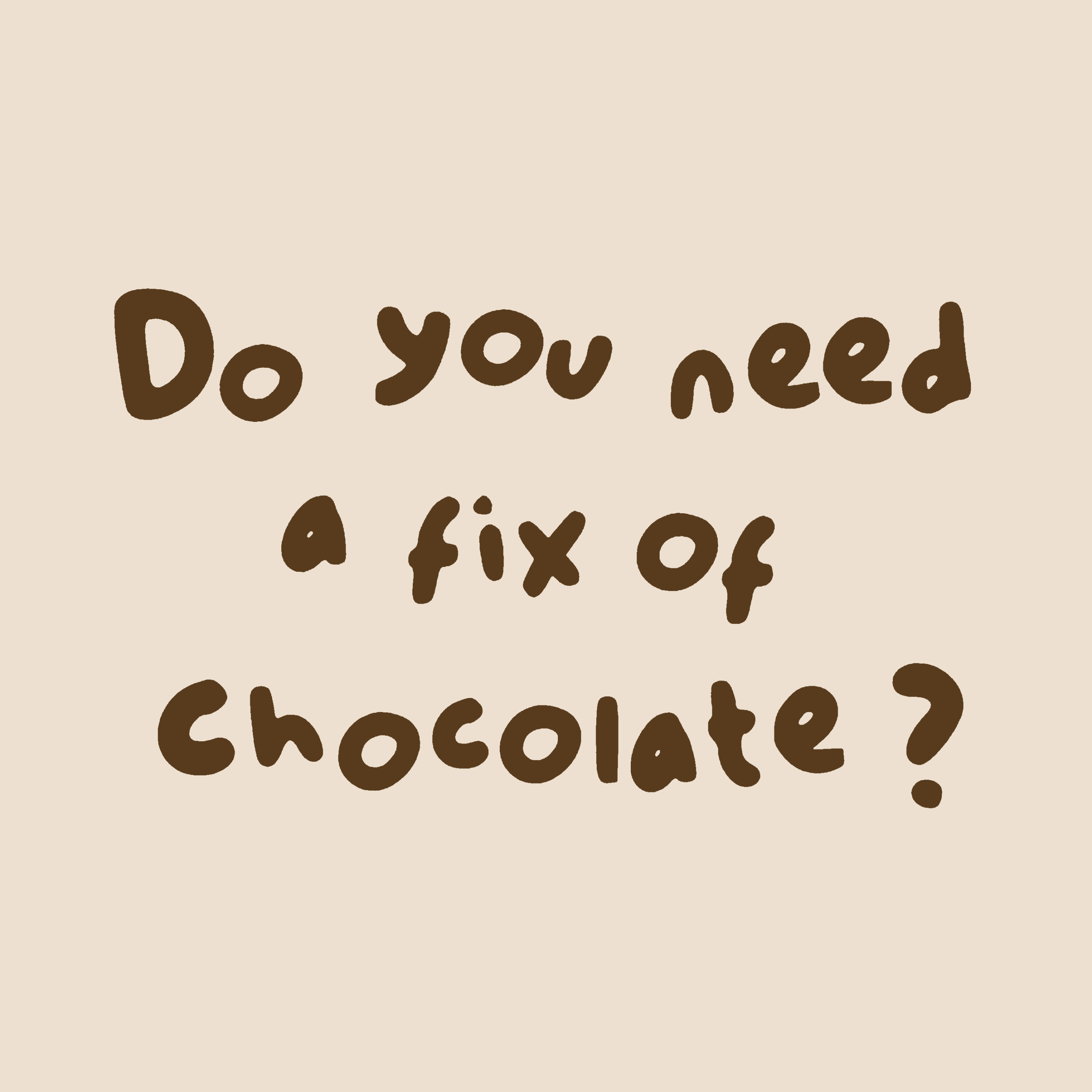 存｜COCONONO｜英文便签Do you need a fix of Choc