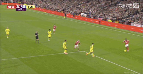 比赛进行到第78分钟，森林一脚远射再度进球，主场三比零领先热刺…… 