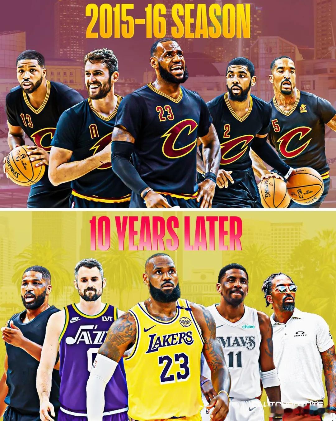 2015-16赛季的那支骑士！如今核心成员们都在做什么？詹姆斯已经40岁了！依然
