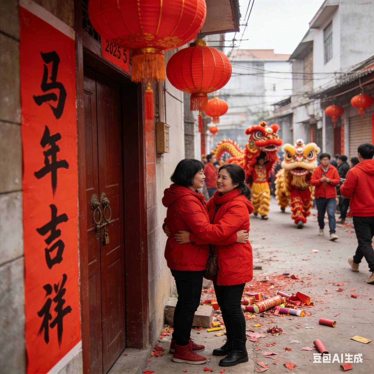 天南地北共贺年，万水千山送福绵。
跨越山海之遥，传递至浓年味。马年新春，祈愿吉祥