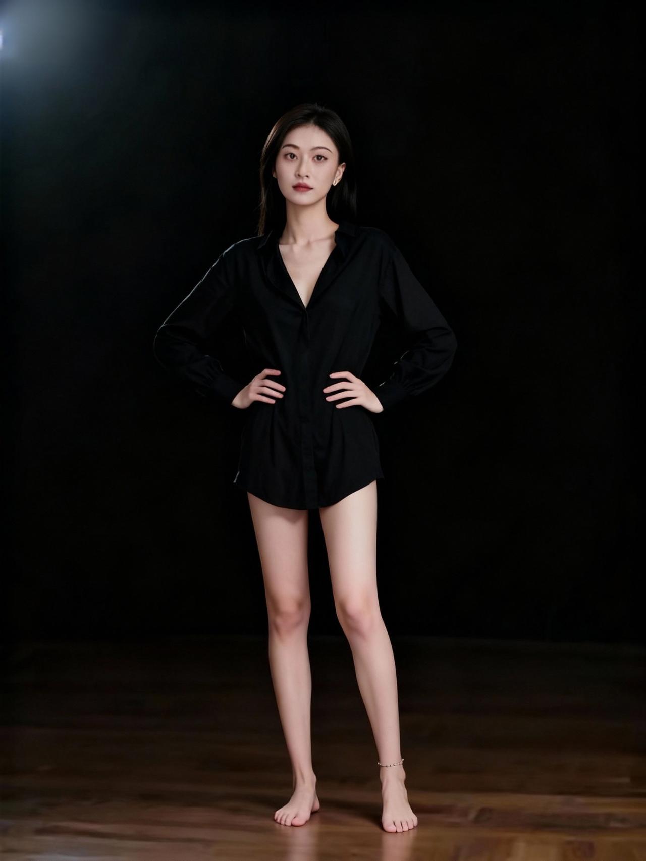 黑衣美人立，静待月华明。分享一张你近期最喜欢的照片 火热街拍分享