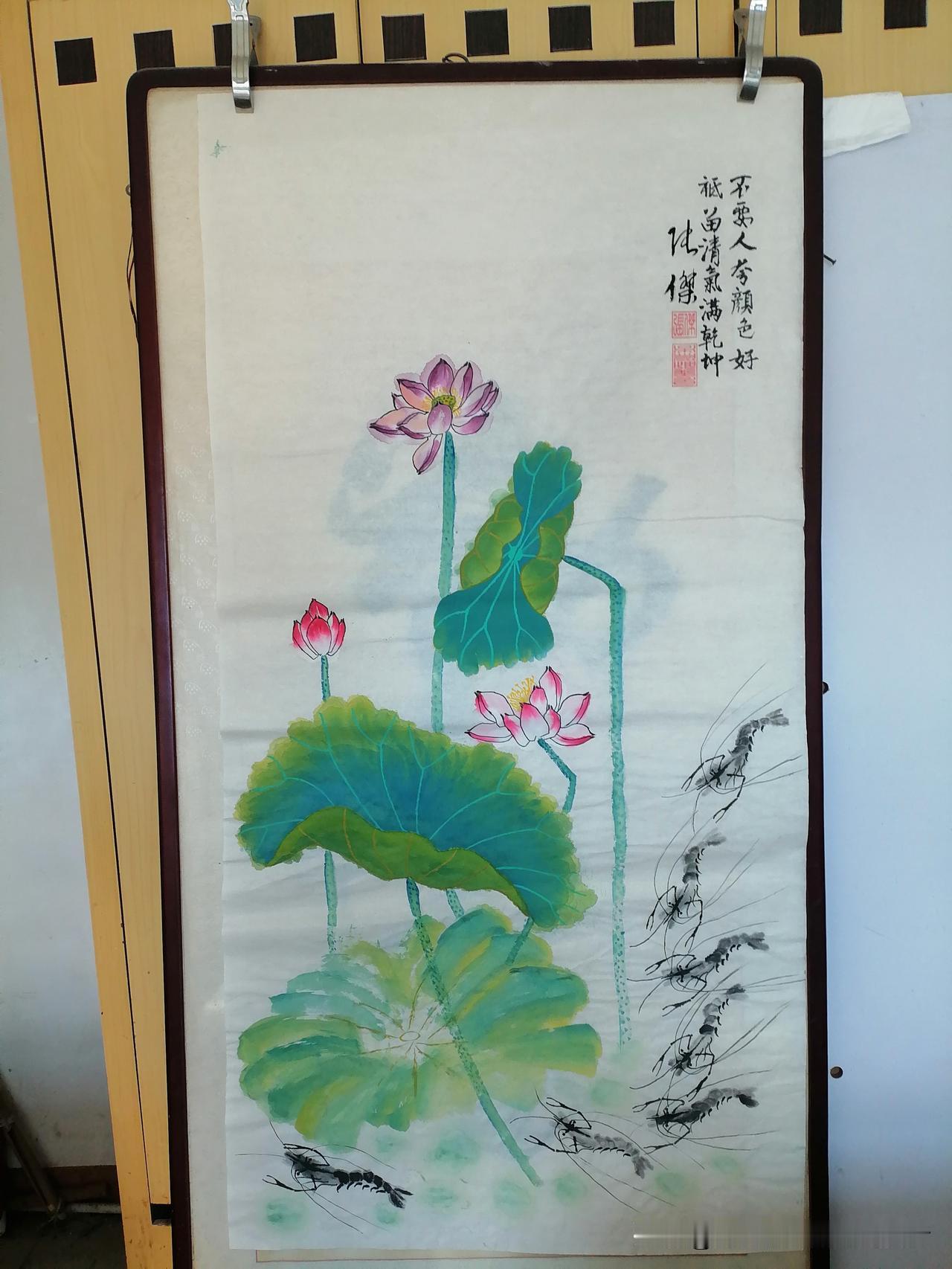求荷花美照！大师们可否分享我画的荷花图