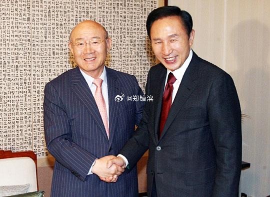 2007年12月19日，李明博当选第17任韩国总统。 ​​​