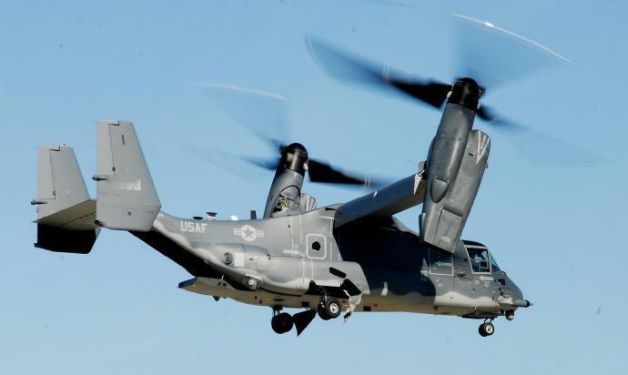 每天认识一件兵器 美国V-22“鱼鹰”倾转旋翼机V-22“鱼鹰”（Osprey）