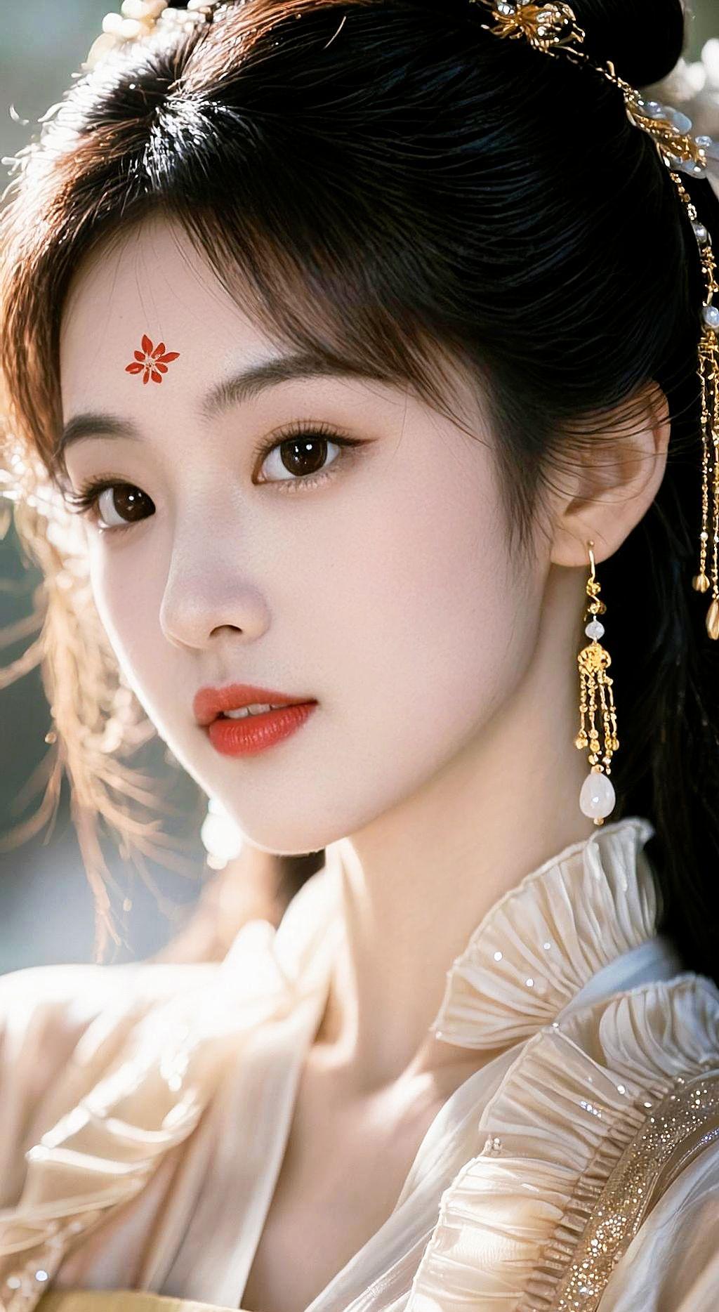 AI古风美人系列组图 抖音ai创作 温婉中式古风 国风古韵 古风美人