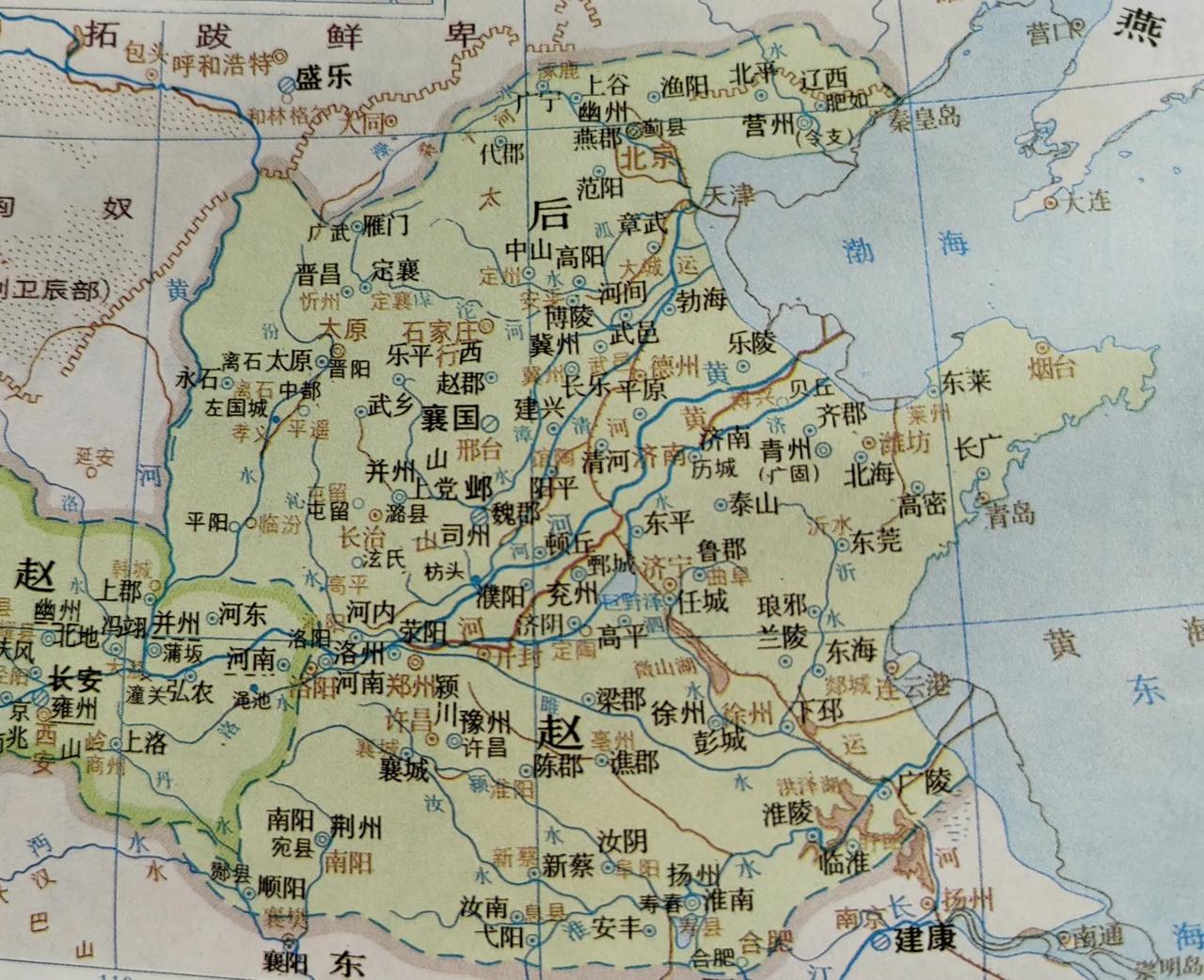 十六国之后赵
公元319年，前赵大将羯族首领石勒在襄国（今河北邢台）自称赵王，史