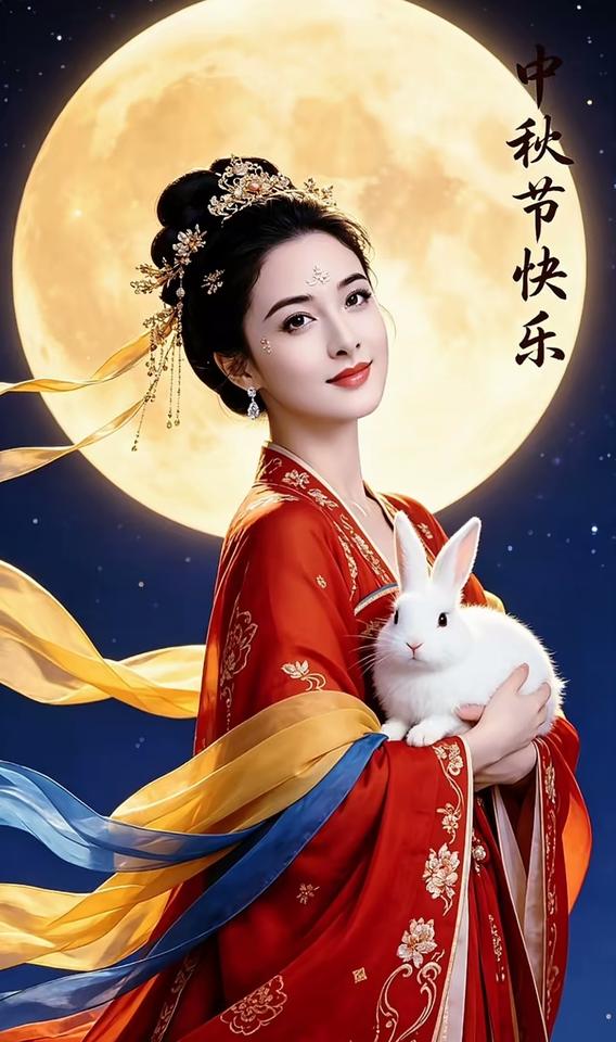但是从此就喜欢上了嫦娥，嫦娥就是心目中最美丽的仙女儿，还有她抱着的玉兔，从此就喜