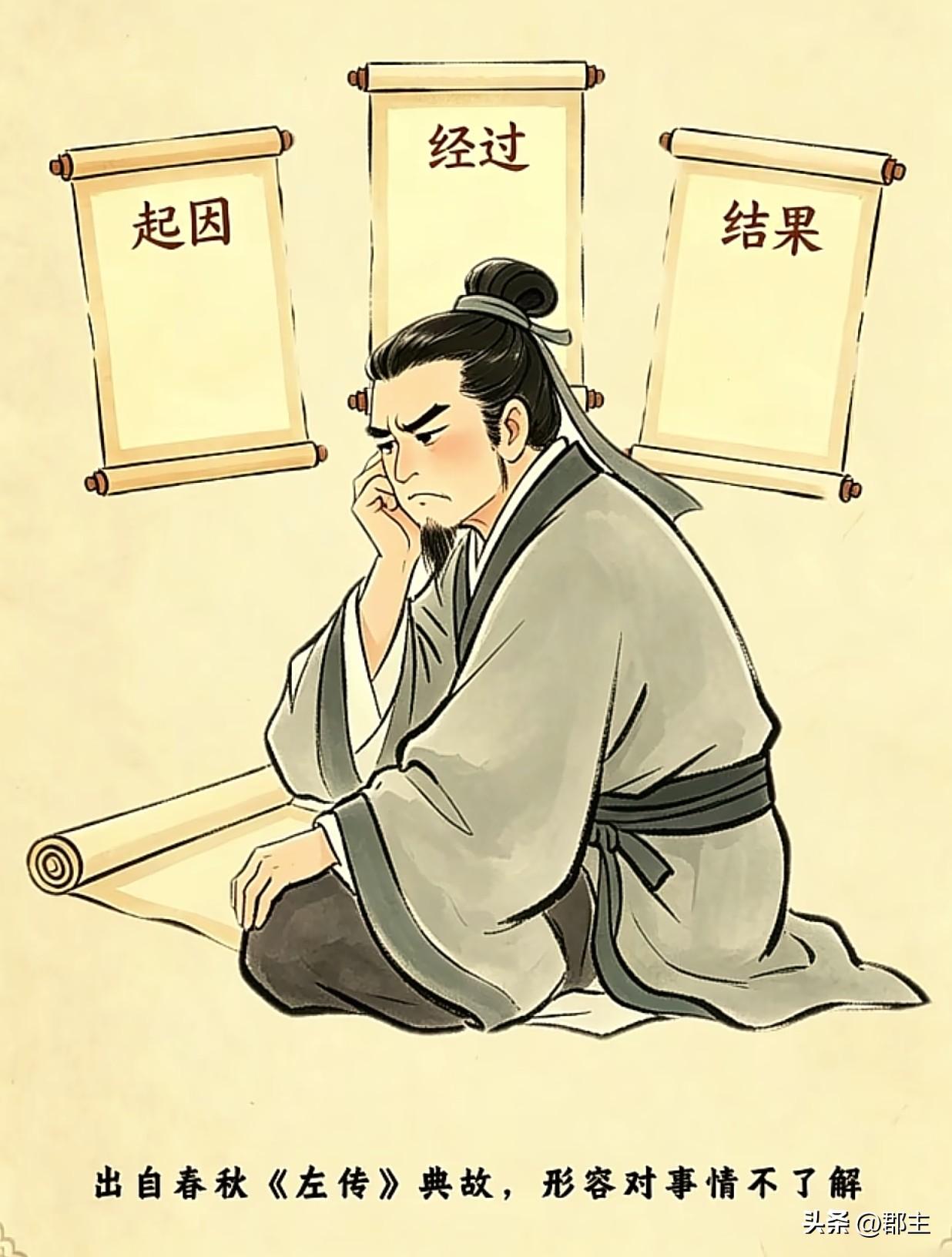 有些话天天挂在嘴边，可你却不知道的真正知识。
1、一问三不知：三不知是指，起因、