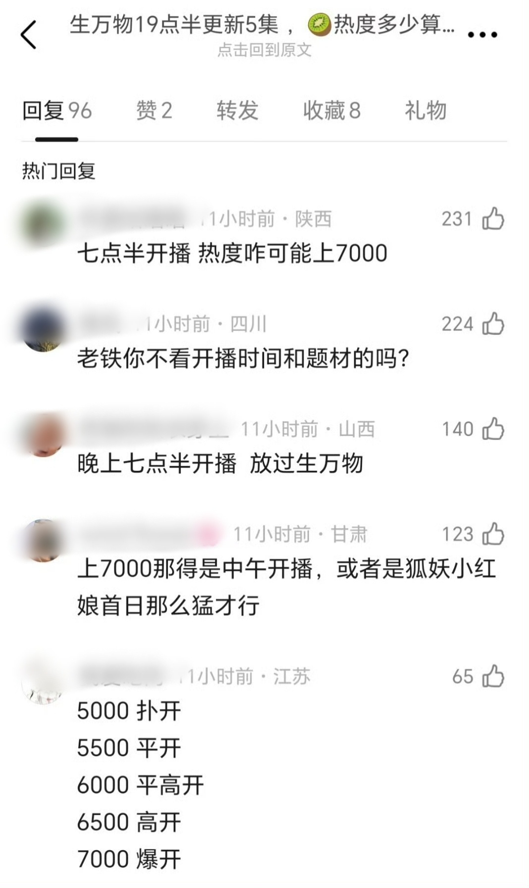 偏偏你最争气[捂嘴哭]生万物是爱奇艺唯一一部19:30锁V热度破7000的电视剧