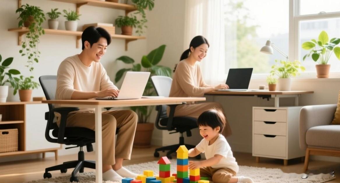 生逢其时的八零九零后正被夹在职场与家庭的磨盘之间反复碾压，拿捏好两者的分寸成了一