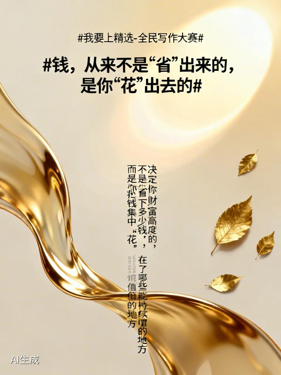 决定你财富高度的，不是你省下多少钱，而是你把钱集中“花”在了哪些能持续增值的地方