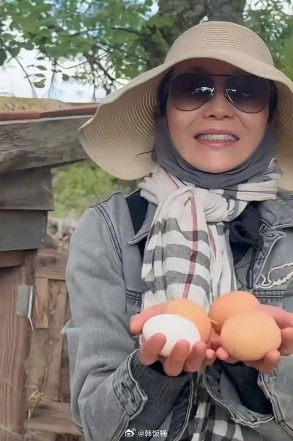 60岁张曼玉定居法国农村 刻在中国人骨子里养鸡种菜hhhh，走到哪种到哪 ​​​