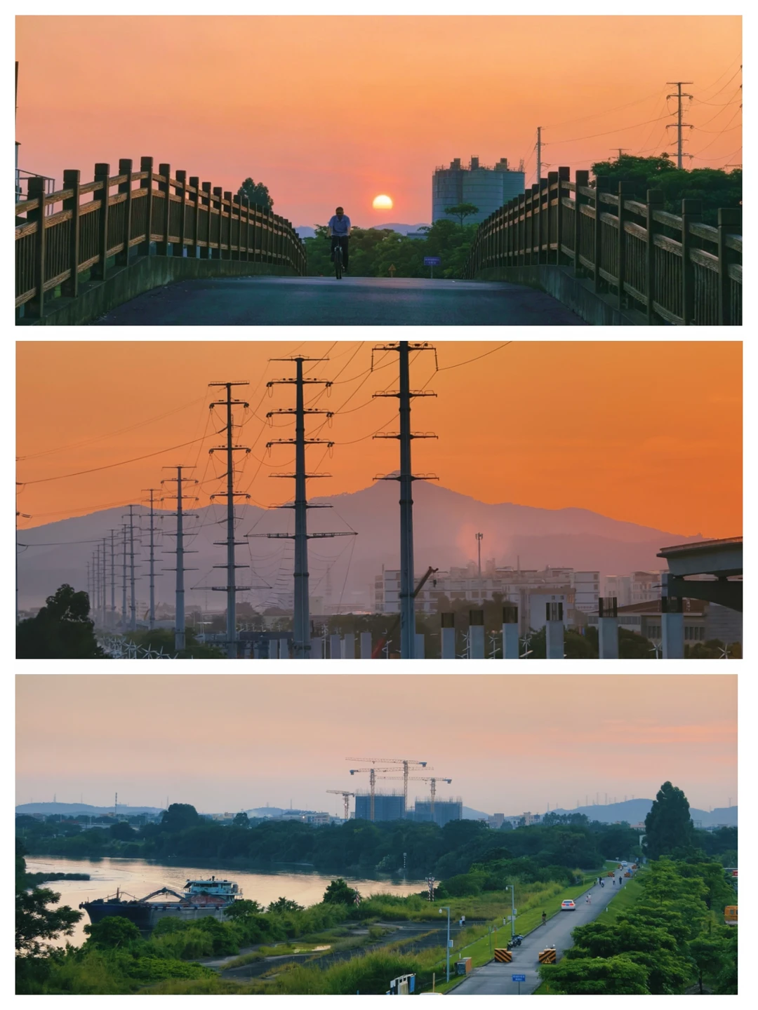 在花都挖到一处小众江景日落🌇