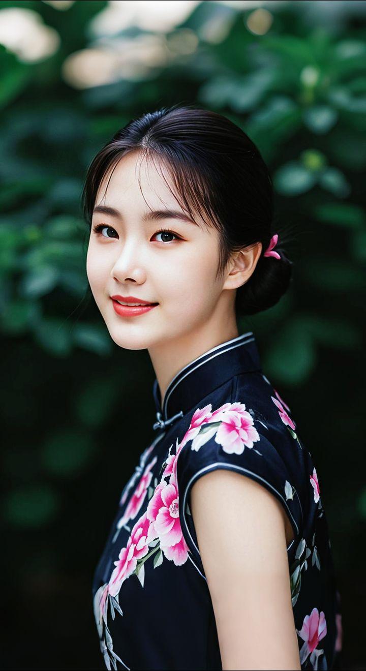 AI扩图 AI旗袍雅韵