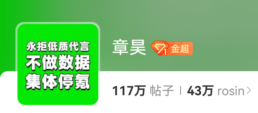 章昊粉丝超话换头像，抵制网传代言不做📚🍊，永久停k ​​​
