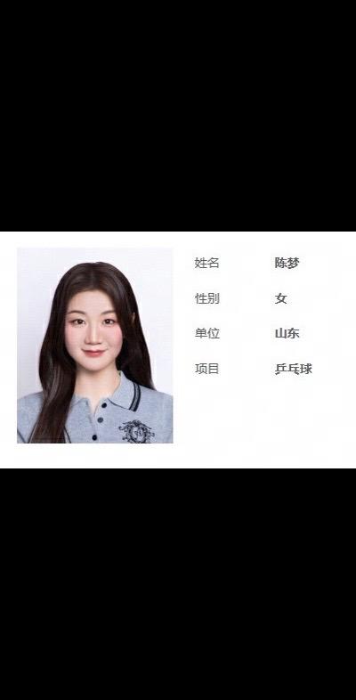 第十五届全运会证件照公布